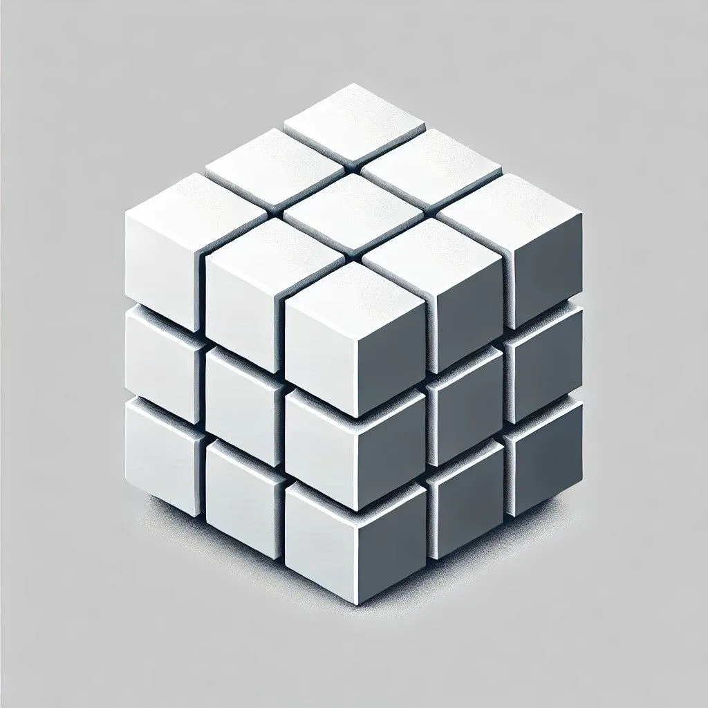 Ảnh AI tạo ra một khối Rubik's lập phương trên nền trắng, cho thấy sự hiểu sai của mô hình.