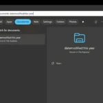 Ảnh chụp màn hình minh họa cách sử dụng bộ lọc tìm kiếm theo ngày chỉnh sửa trong File Explorer của Windows.