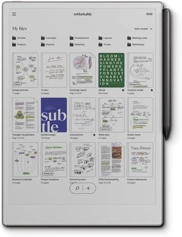 Ảnh sản phẩm reMarkable Paper Pro trên Amazon, hiển thị tổng thể thiết bị