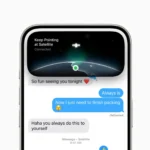 Apple Watch Ultra hiển thị tin nhắn vệ tinh, minh họa tính năng liên lạc ngoài vùng phủ sóng.