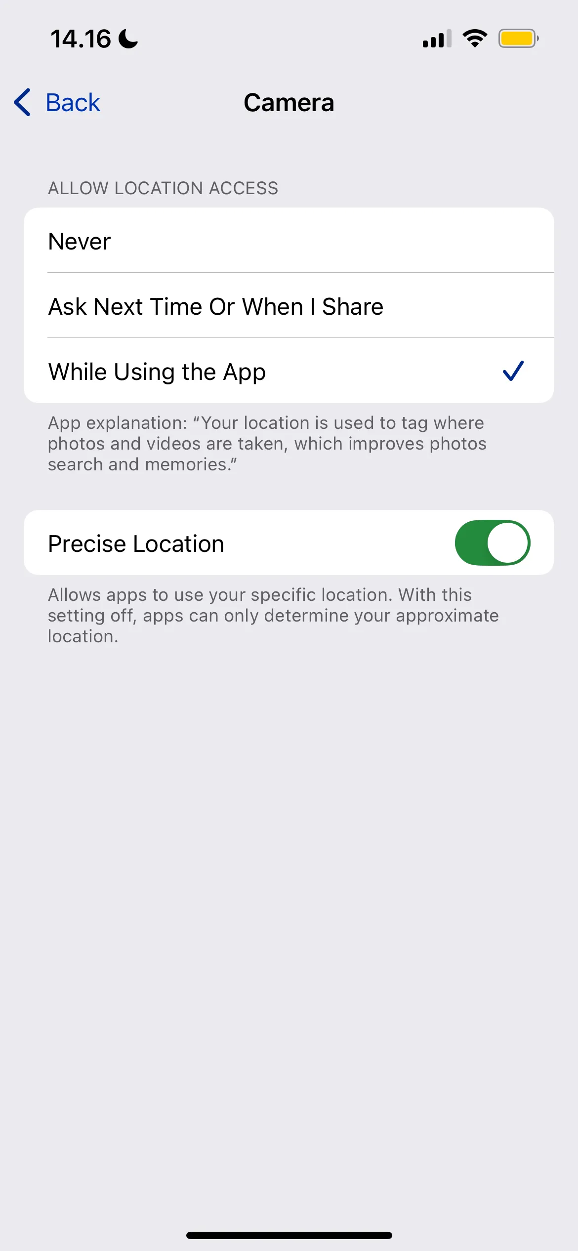 Bản đồ hiển thị vị trí ảnh đã chụp trên iPhone