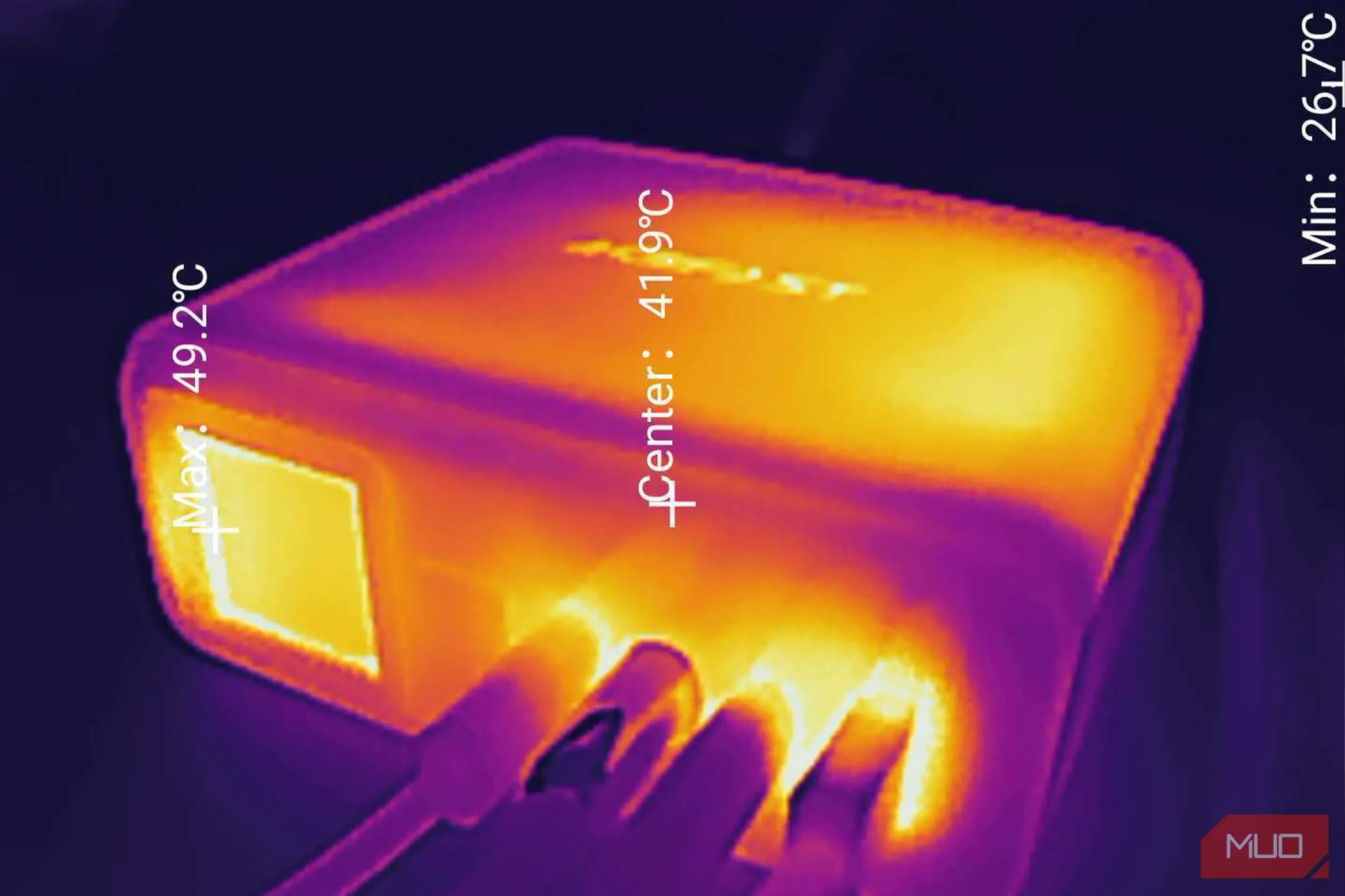 Bản đồ nhiệt (heatmap) minh họa sự phân bố nhiệt độ trên thiết bị điện tử, cho thấy tầm quan trọng của việc kiểm soát nhiệt độ