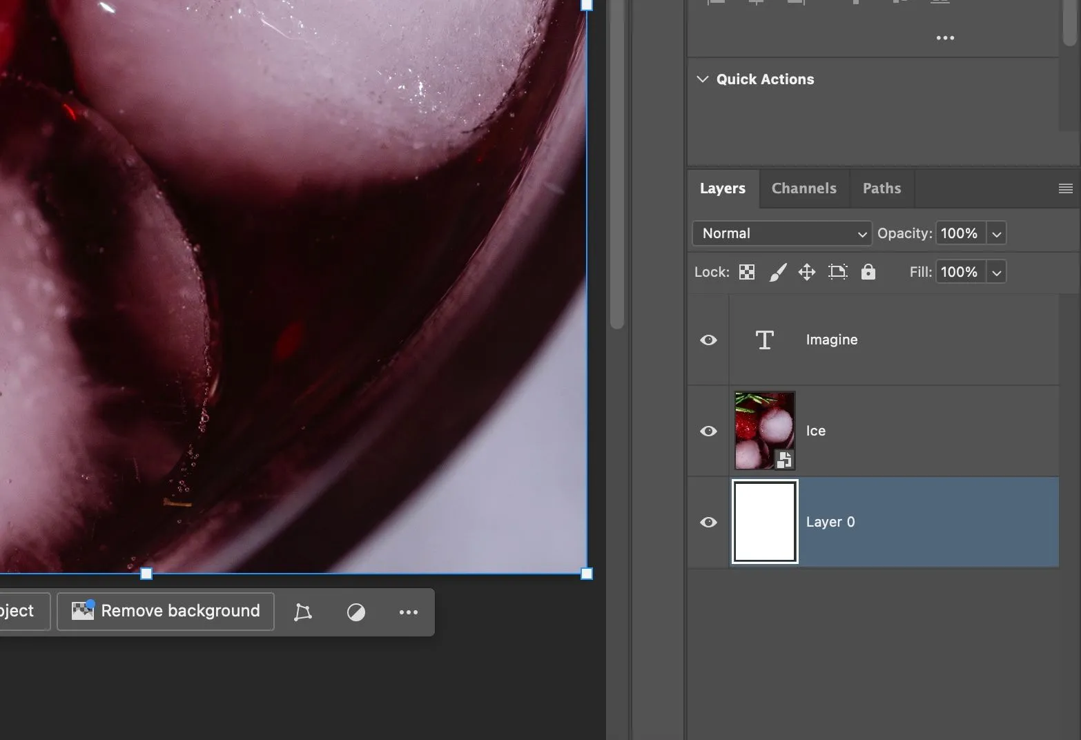 Bảng điều khiển Layers trong Photoshop hiển thị cấu trúc lớp và khả năng ẩn hiện linh hoạt