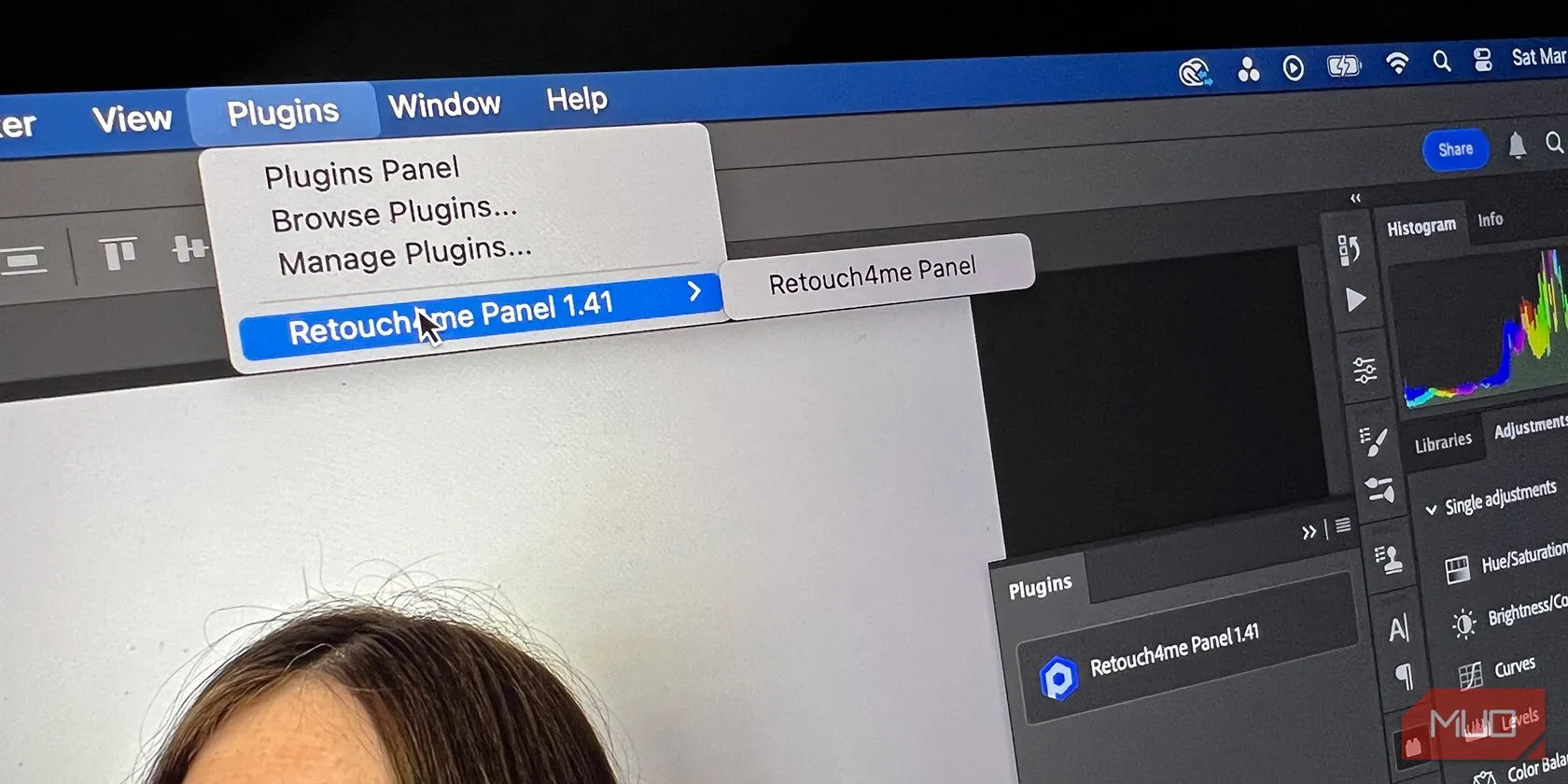 Bảng điều khiển quản lý các plugin mở rộng trong Adobe Photoshop, giúp nâng cao hiệu suất làm việc