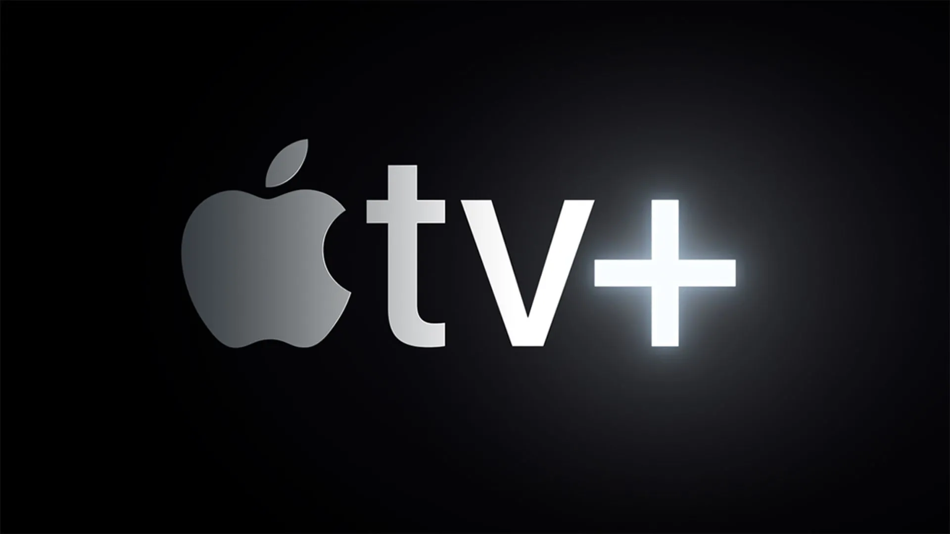 Biểu tượng dịch vụ Apple TV Plus với logo quả táo trên nền đen, đại diện cho chương trình giảm giá
