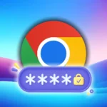 Biểu tượng Google Chrome với giao diện nhắc nhở mật khẩu
