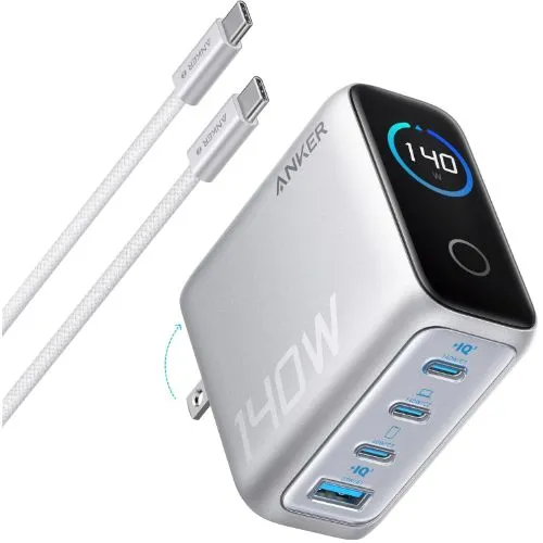 Bộ sạc Anker 140W đa cổng với thiết kế nhỏ gọn