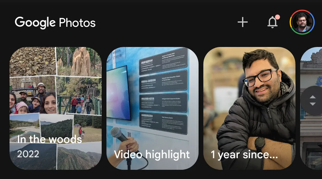 Bộ sưu tập ảnh tự động được đề xuất trên Google Photos