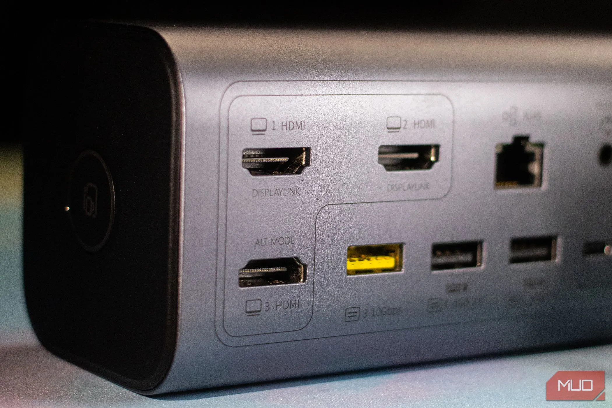 Các cổng HDMI trên Docking Station Baseus Spacemate 11-in-1, hỗ trợ kết nối đa màn hình