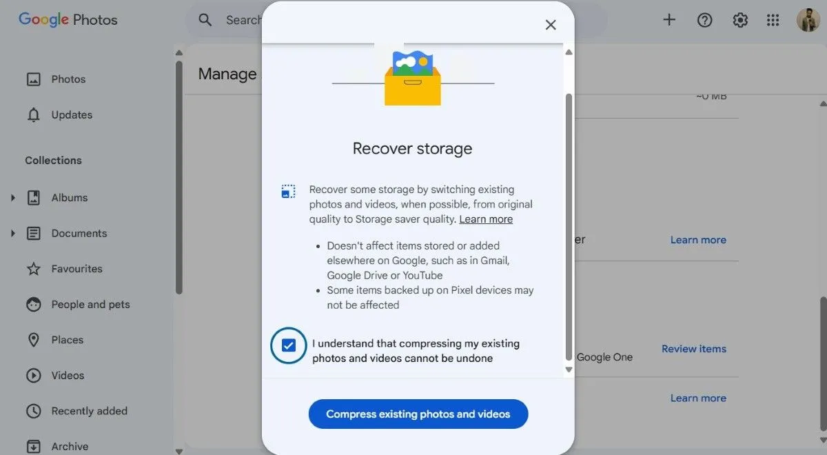 Cách nén ảnh và video trên Google Photos để giảm dung lượng lưu trữ