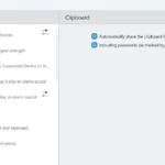 Cài đặt đồng bộ clipboard trong ứng dụng KDE Connect trên Windows, cho phép chia sẻ văn bản liền mạch giữa PC và điện thoại Android.