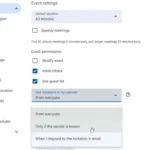Cài đặt Google Calendar: Chỉ thêm lời mời từ người gửi đã biết