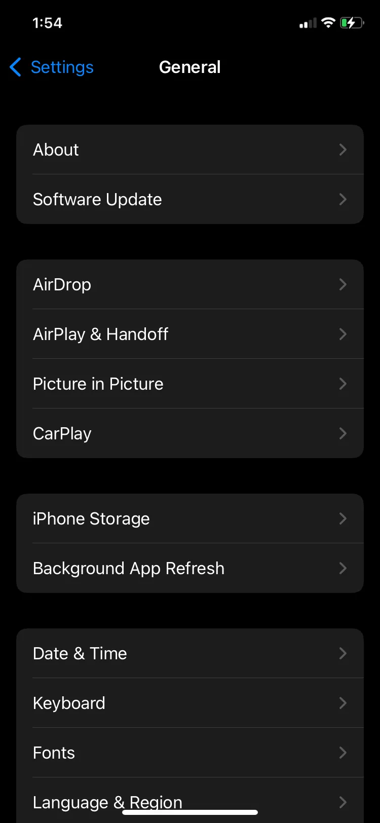 Cài đặt Làm mới ứng dụng trong nền trên iPhone, cho phép người dùng bật/tắt hoặc chọn ứng dụng cụ thể