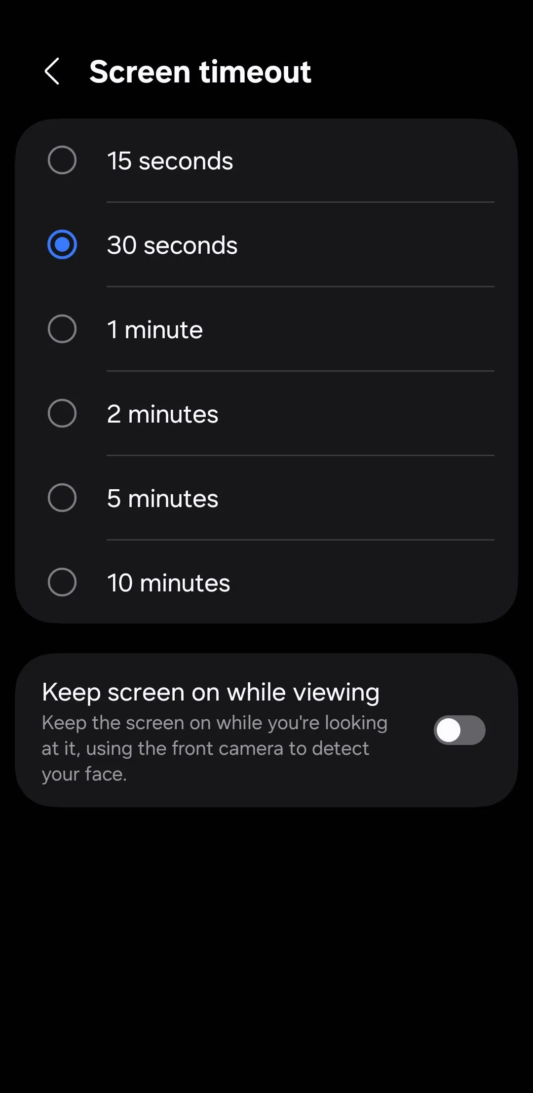 Cài đặt thời gian chờ màn hình (Screen timeout) trên điện thoại Android