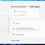 Cài đặt Windows 11 hiển thị tùy chọn tùy chỉnh chức năng của phím Copilot, cho phép người dùng chọn ứng dụng để gán