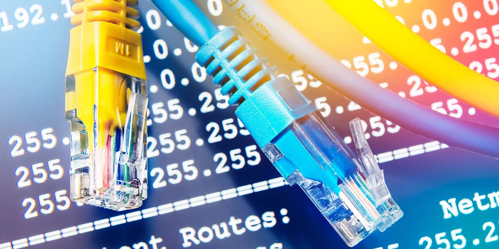 Cáp Ethernet kết nối mạng ổn định với thông tin địa chỉ IP