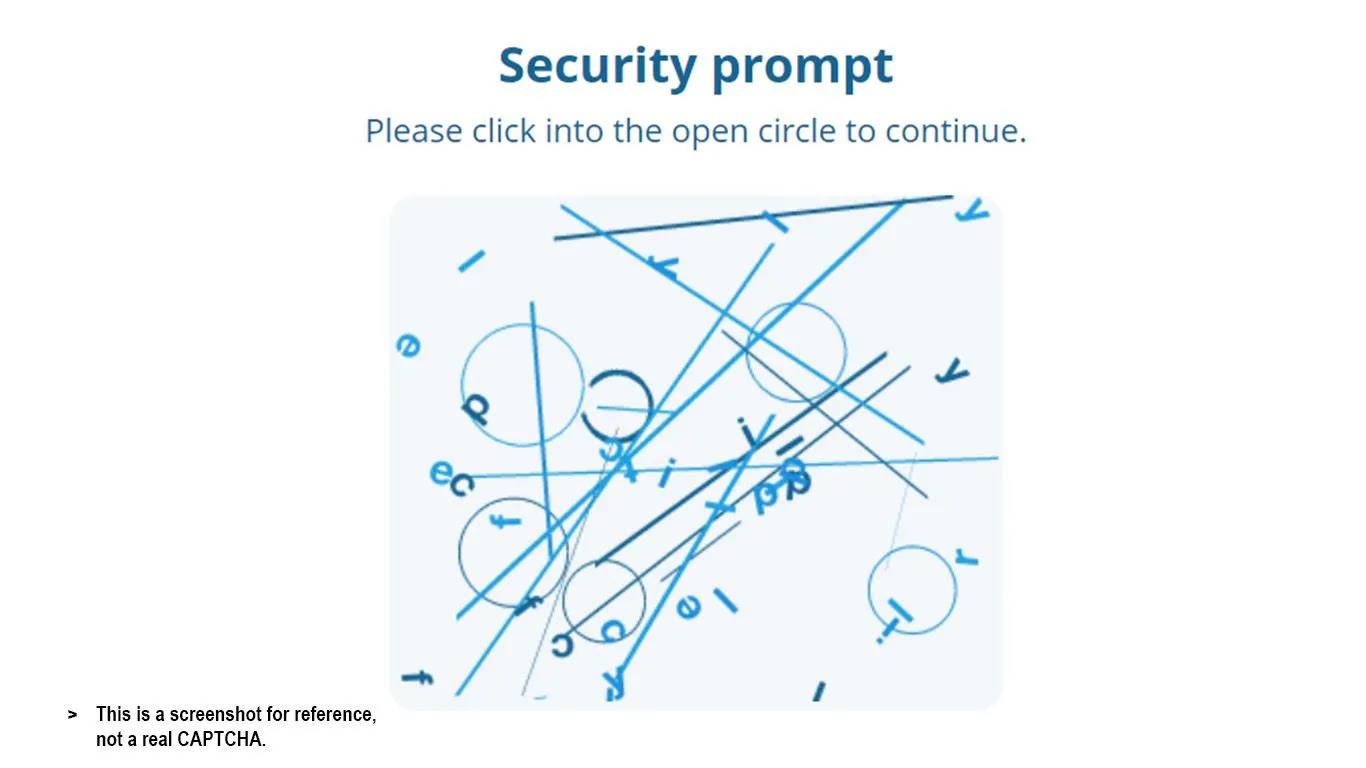 CAPTCHA đường nét và hình tròn