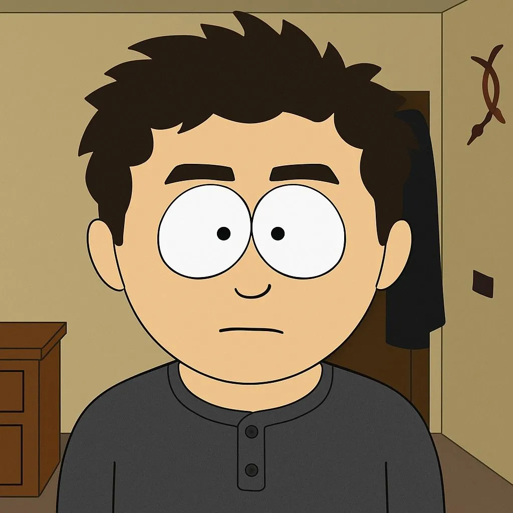 Chân dung nhân vật phong cách South Park được tạo bởi ChatGPT từ ảnh gốc