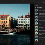 Chọn các preset được đề xuất khác nhau trong Lightroom CC trên iPad