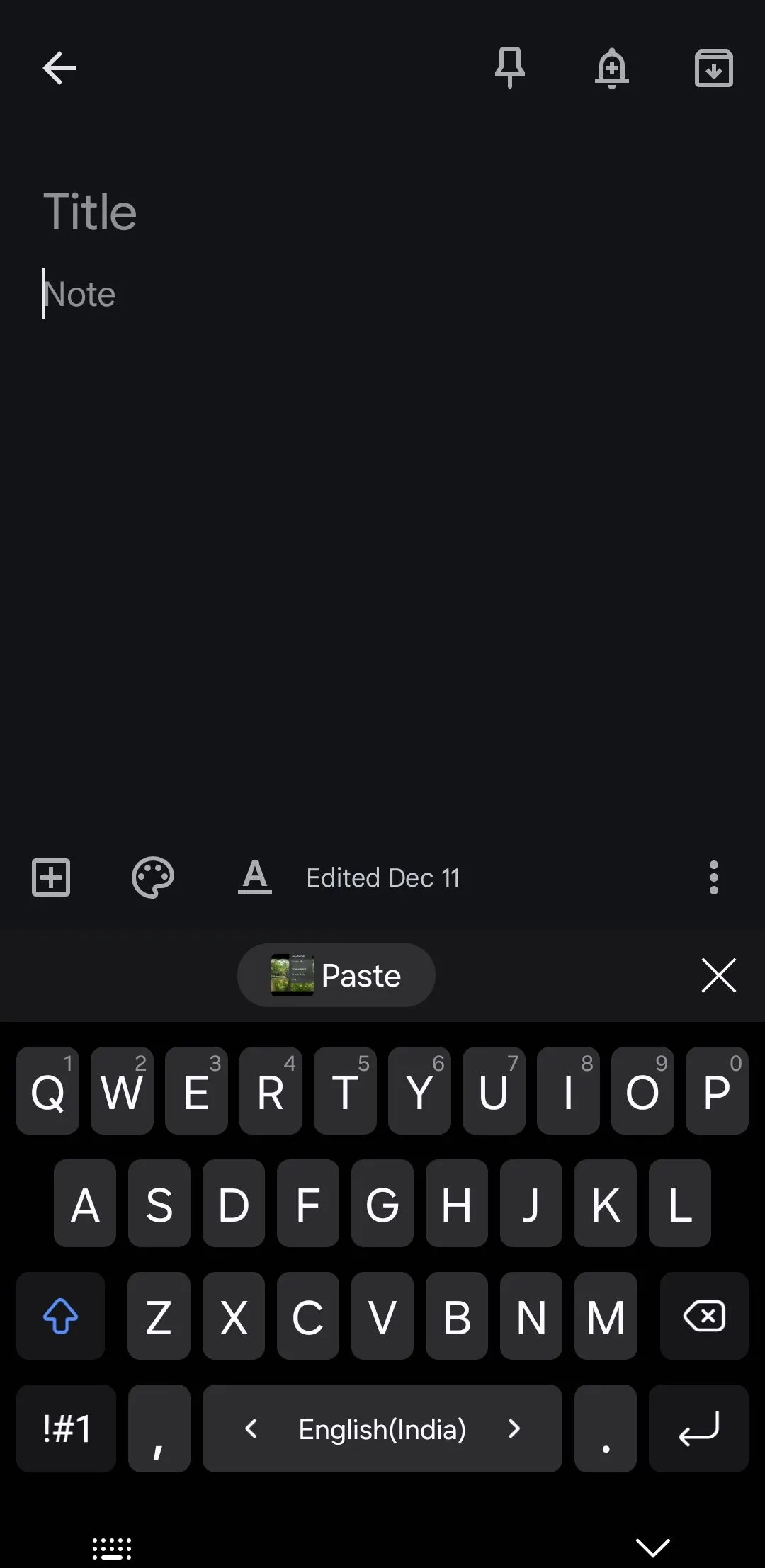 Chức năng sao chép ảnh vào clipboard từ Samsung Gallery và dán vào ứng dụng Ghi chú