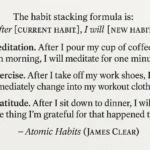 Công thức "Ghép nối thói quen" (Habit Stacking) từ sách Atomic Habits của James Clear