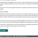 Cửa sổ bật lên giới thiệu và mời kích hoạt tính năng Grammarly Authorship
