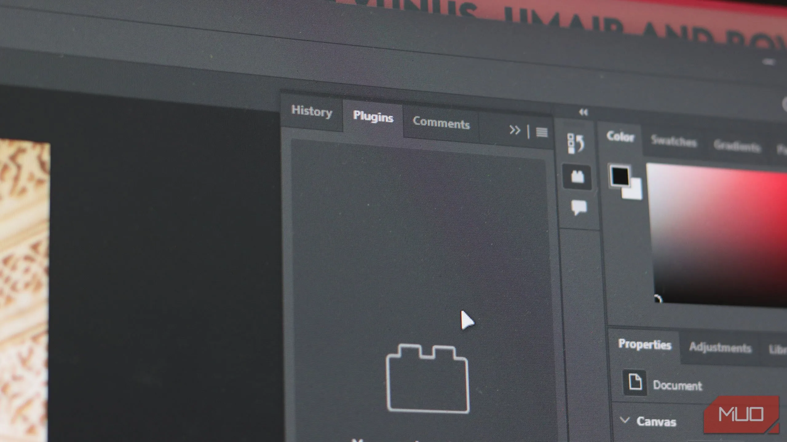 Cửa sổ quản lý plugin và tiện ích mở rộng trong phần mềm Adobe Photoshop