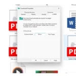 Cửa sổ thiết lập vị trí thư mục Downloads trong File Explorer trên Windows 11