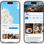 Danh sách nhà hàng được Michelin Guide đề xuất trên Apple Maps với các biểu tượng sao và thông tin chi tiết
