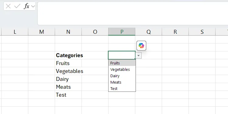 Danh sách thả xuống trong Excel đã loại bỏ khoảng trống thừa sau khi áp dụng hàm TRIMRANGE