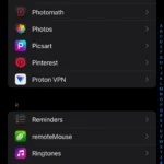 Danh sách ứng dụng và tùy chọn iCloud Photos trong Cài đặt iPhone