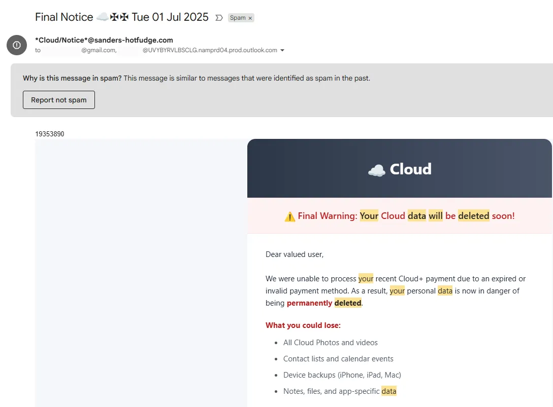 Dấu hiệu nhận biết email lừa đảo với địa chỉ người gửi và nội dung bất thường