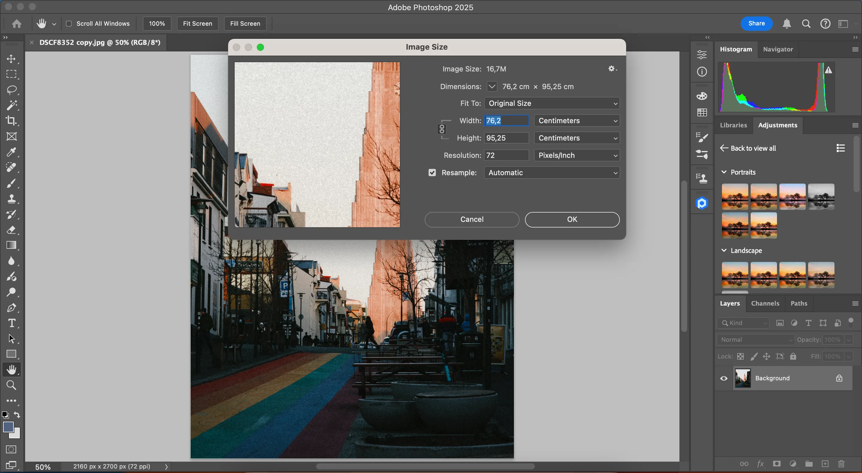 Điều chỉnh độ phân giải Pixels Per Inch để giảm dung lượng ảnh trong Photoshop