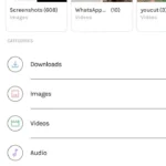Files Go hiển thị các gợi ý dọn dẹp và tùy chọn chia sẻ file qua mạng nội bộ