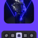 Giao diện áp dụng hiệu ứng cắt hình (Shape Effect) chữ nhật bo tròn trên Android 16 với chủ thể được làm nổi bật và nền màu bổ sung.