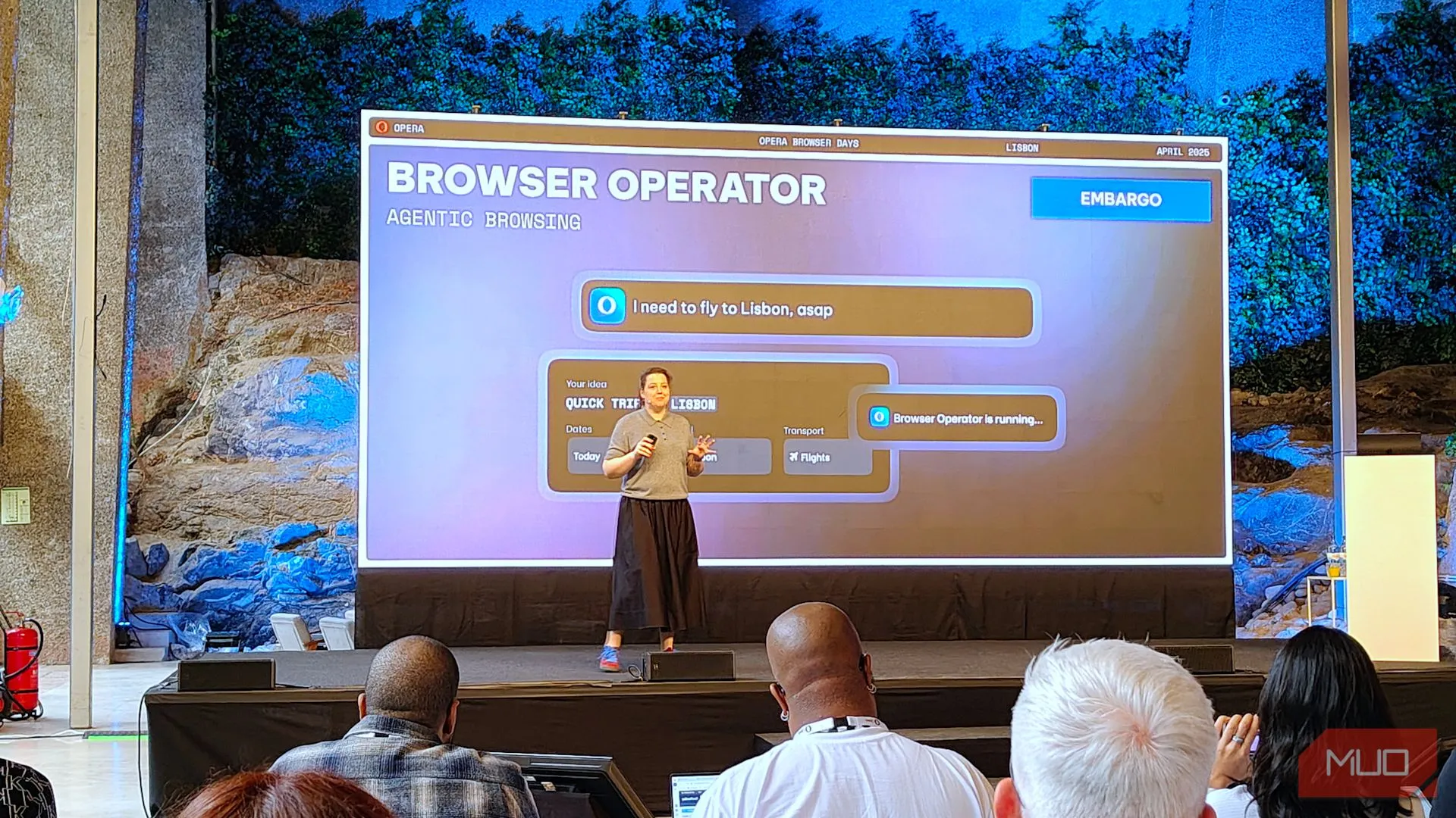 Giao diện Browser Operator của Opera Neon được trình bày tại sự kiện Browser Days 2025