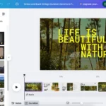 Giao diện Canva hiển thị cách thêm các mẫu thiết kế video khác nhau vào cùng một dự án dễ dàng