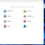 Giao diện chính CloudMounter trên Windows 11 hiển thị các tùy chọn gắn ổ đĩa đám mây và trạng thái kết nối.