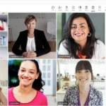Giao diện cuộc họp Microsoft Teams hiển thị thanh Copilot sidebar với các tính năng hỗ trợ AI