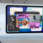 Giao diện đa nhiệm mới trên iPadOS 26 với các cửa sổ ứng dụng được sắp xếp linh hoạt và nút điều khiển kiểu Mac