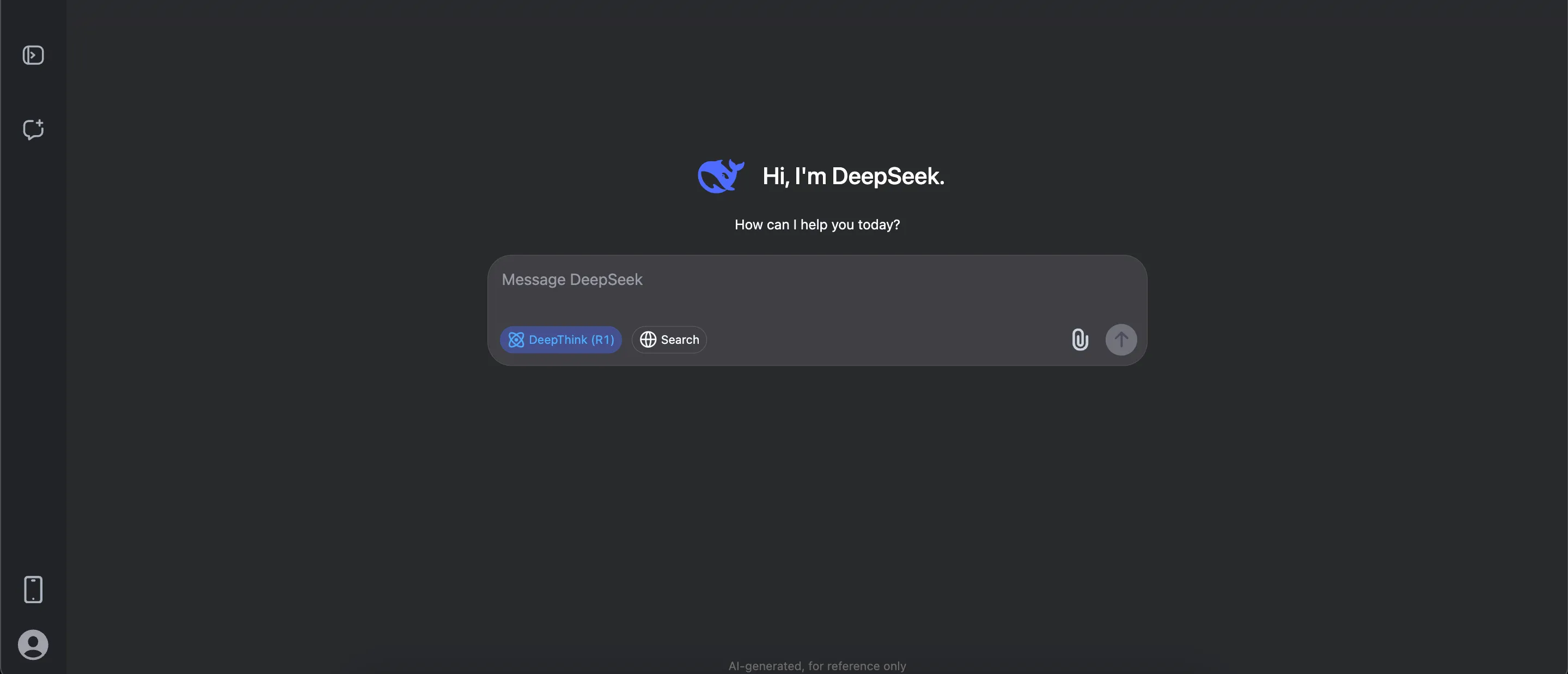 Giao diện DeepSeek AI hiển thị quá trình suy nghĩ của mô hình DeepSeek-R1 miễn phí