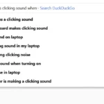 Giao diện DuckDuckGo với thanh tìm kiếm và gợi ý tìm kiếm cơ bản