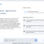 Giao diện Google NotebookLM hiển thị quá trình tạo podcast AI Audio Overview