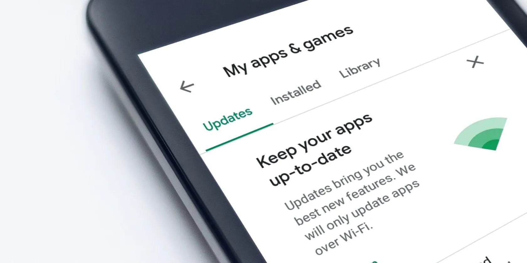 Giao diện Google Play Store hiển thị danh sách các ứng dụng cần cập nhật