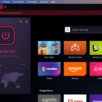 Giao diện kích hoạt VPN tích hợp sẵn trên trình duyệt Opera GX