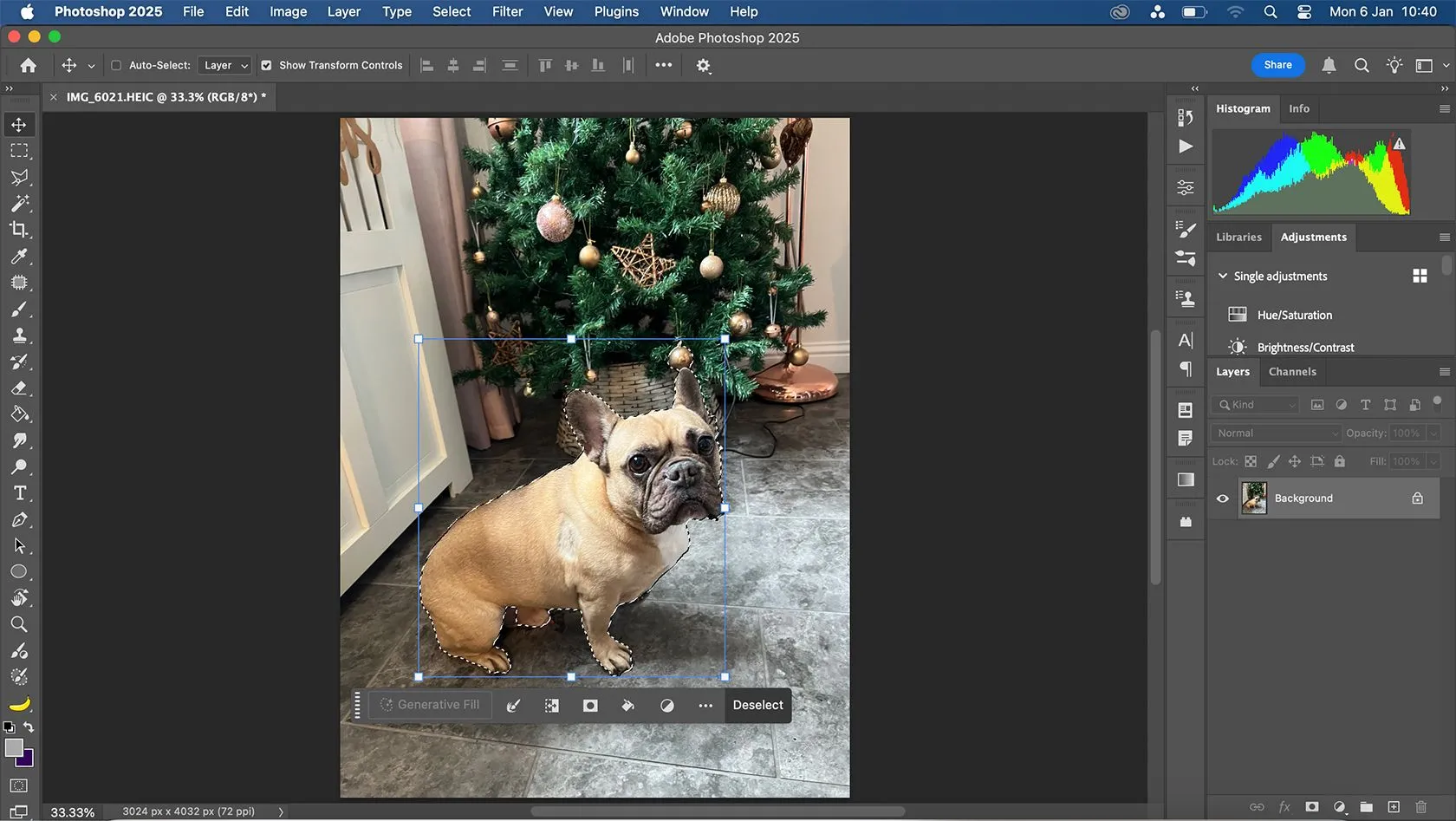 Giao diện làm việc của Adobe Photoshop