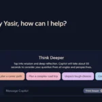 Giao diện Microsoft Copilot với tính năng Think Deeper được bật, minh họa việc truy cập mô hình GPT-4o miễn phí.