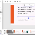 Giao diện nhập nội dung và dàn ý cho bài thuyết trình trong Adobe Express AI Presentation Tool