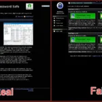 Giao diện so sánh website KeePass chính thức (keepass.info) và website KeePass giả mạo (keeppaswrd.com) đang phát tán mã độc KeeLoader để lừa đảo người dùng tải về.