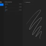 Giao diện thư viện cọ vẽ và bảng màu tùy chỉnh trong Procreate